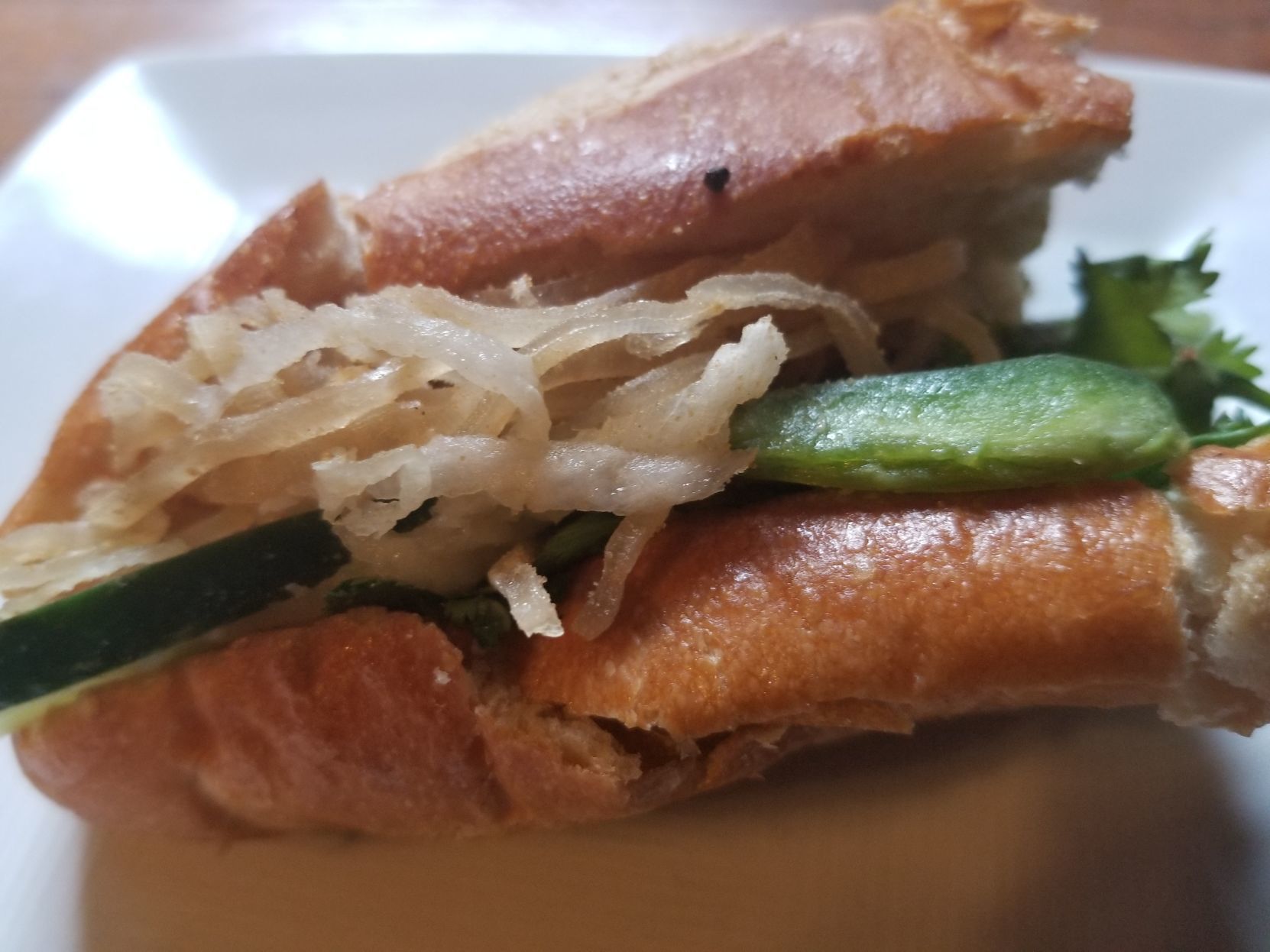 shredded pork banh mi